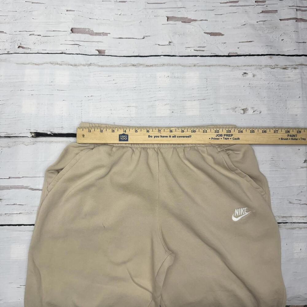 Nike‎ Jogger Sweatpants Fleece Lined Cotton Blend Tan XL Streetwear - Picture 4 of 9